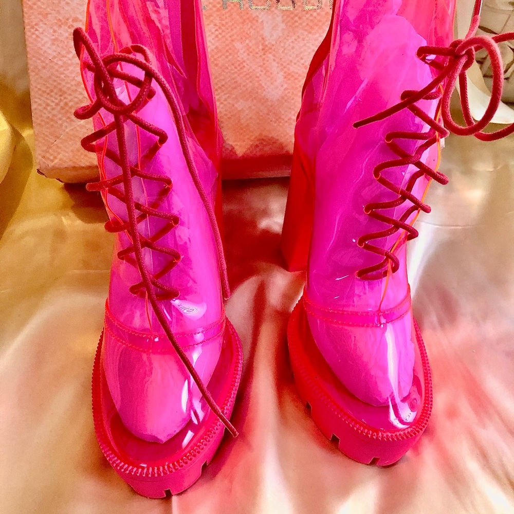 Cape Robbin Pink high top booties